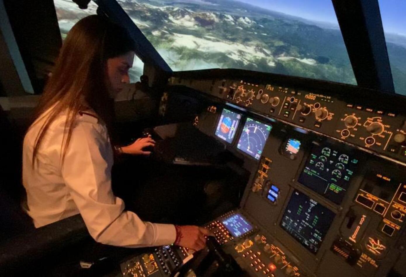 Cabina de un avión