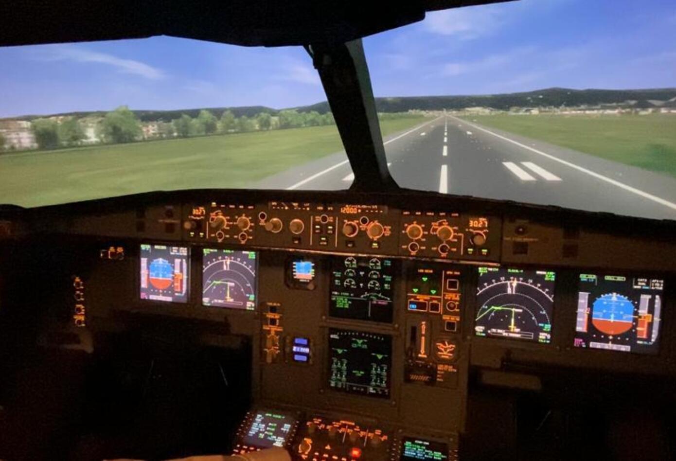 Simulador de un avión