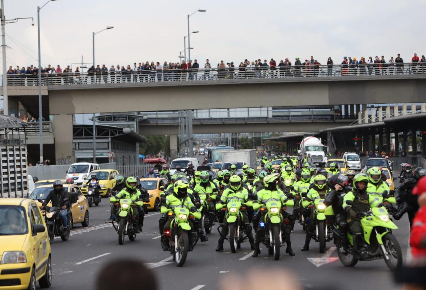 Enfrentamientos en la avenida de las Américas