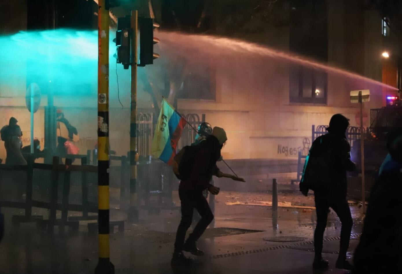 Enfrentamientos en la Plaza de Bolívar
