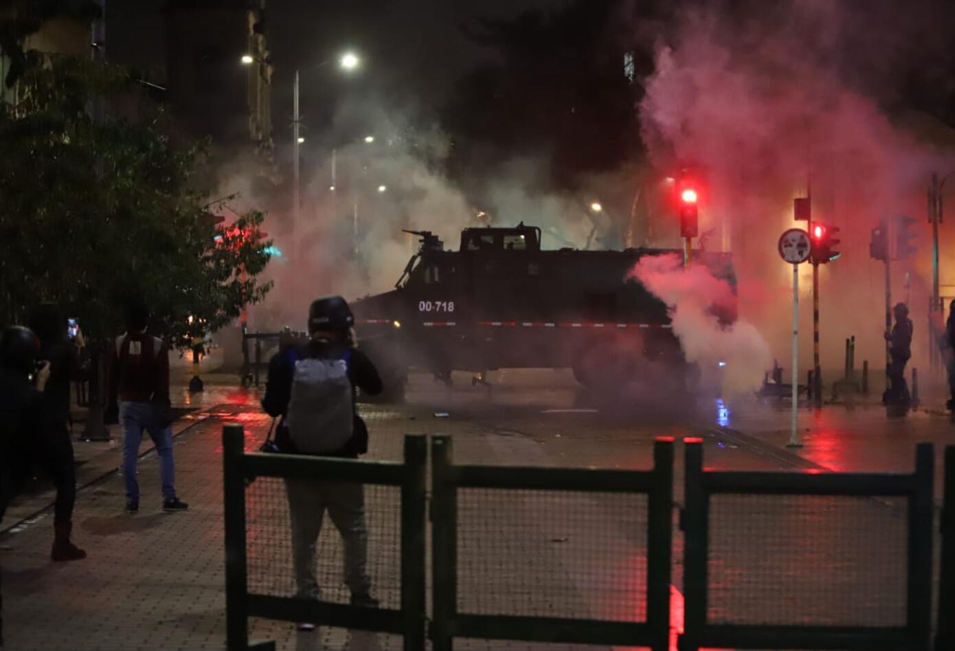Enfrentamientos en la Plaza de Bolívar
