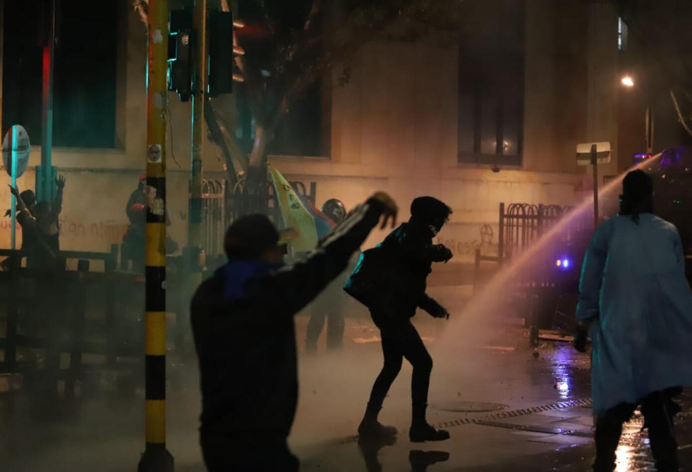 Enfrentamientos en la Plaza de Bolívar