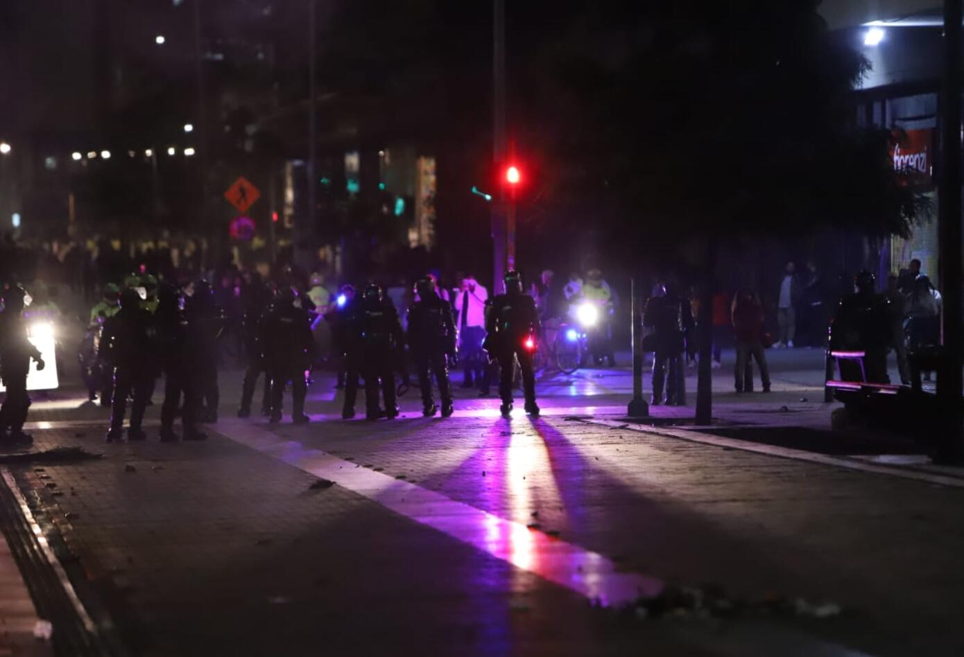 Enfrentamientos en la Plaza de Bolívar
