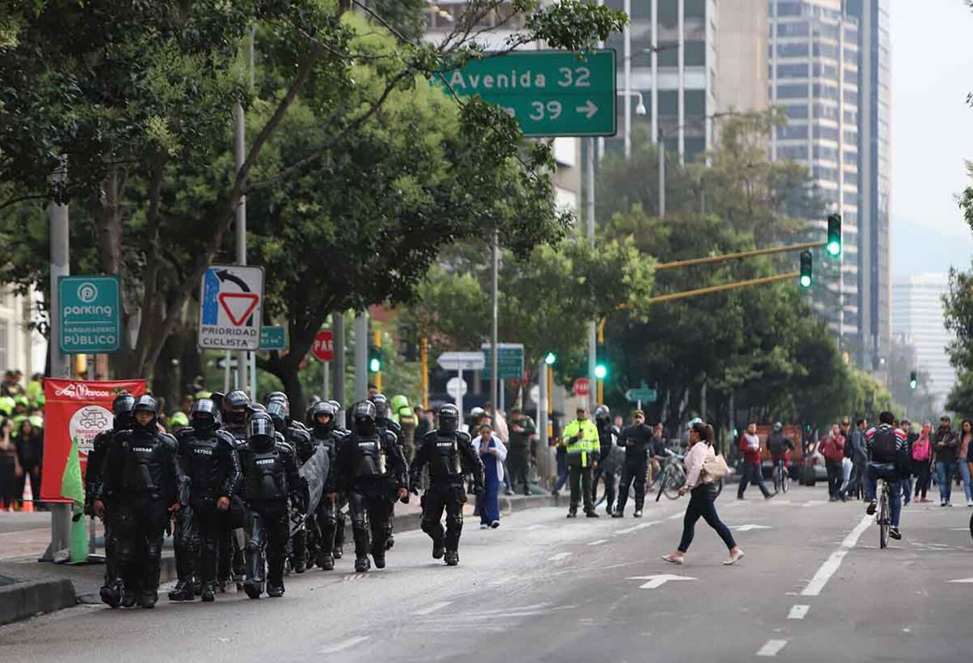 Disturbios avenida Caracas - Febrero 21
