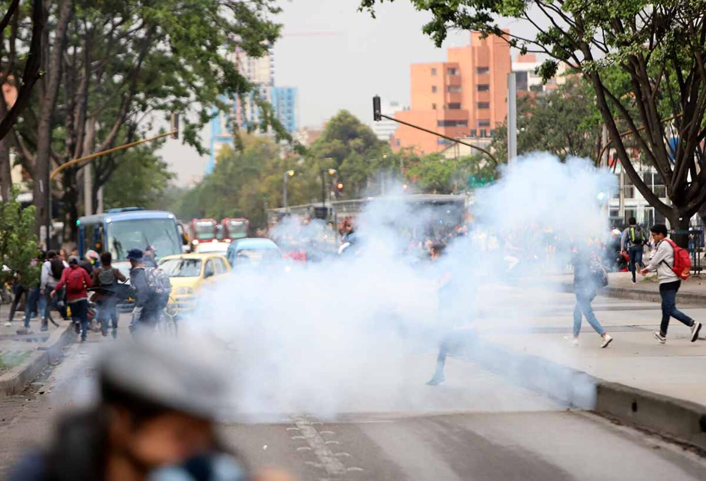 Disturbios avenida Caracas - Febrero 21