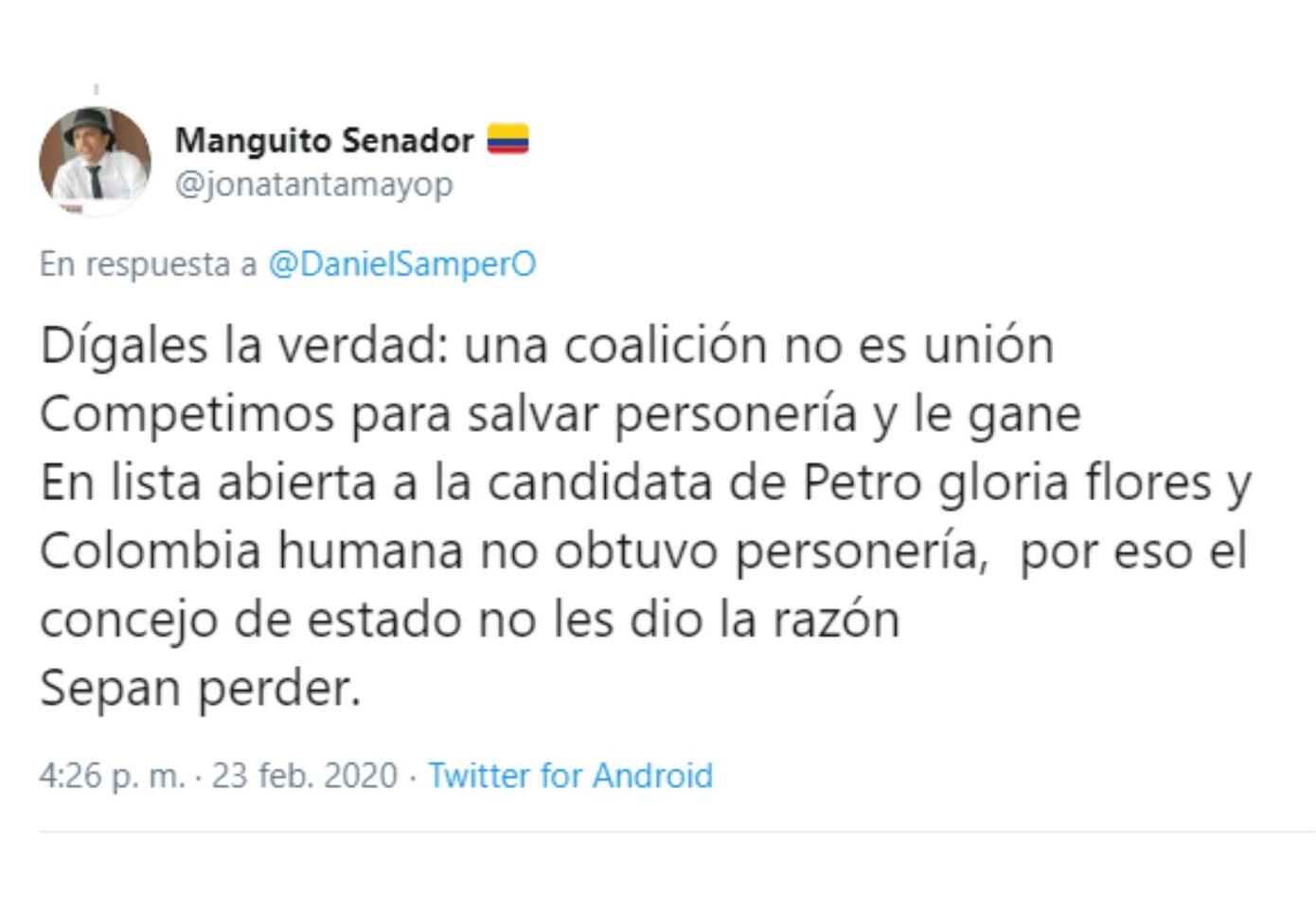 Así fue el error de ortografía de Manguito.