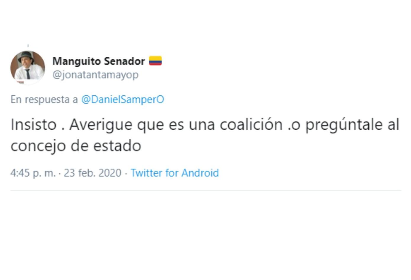 Así fue el error de ortografía de Manguito.
