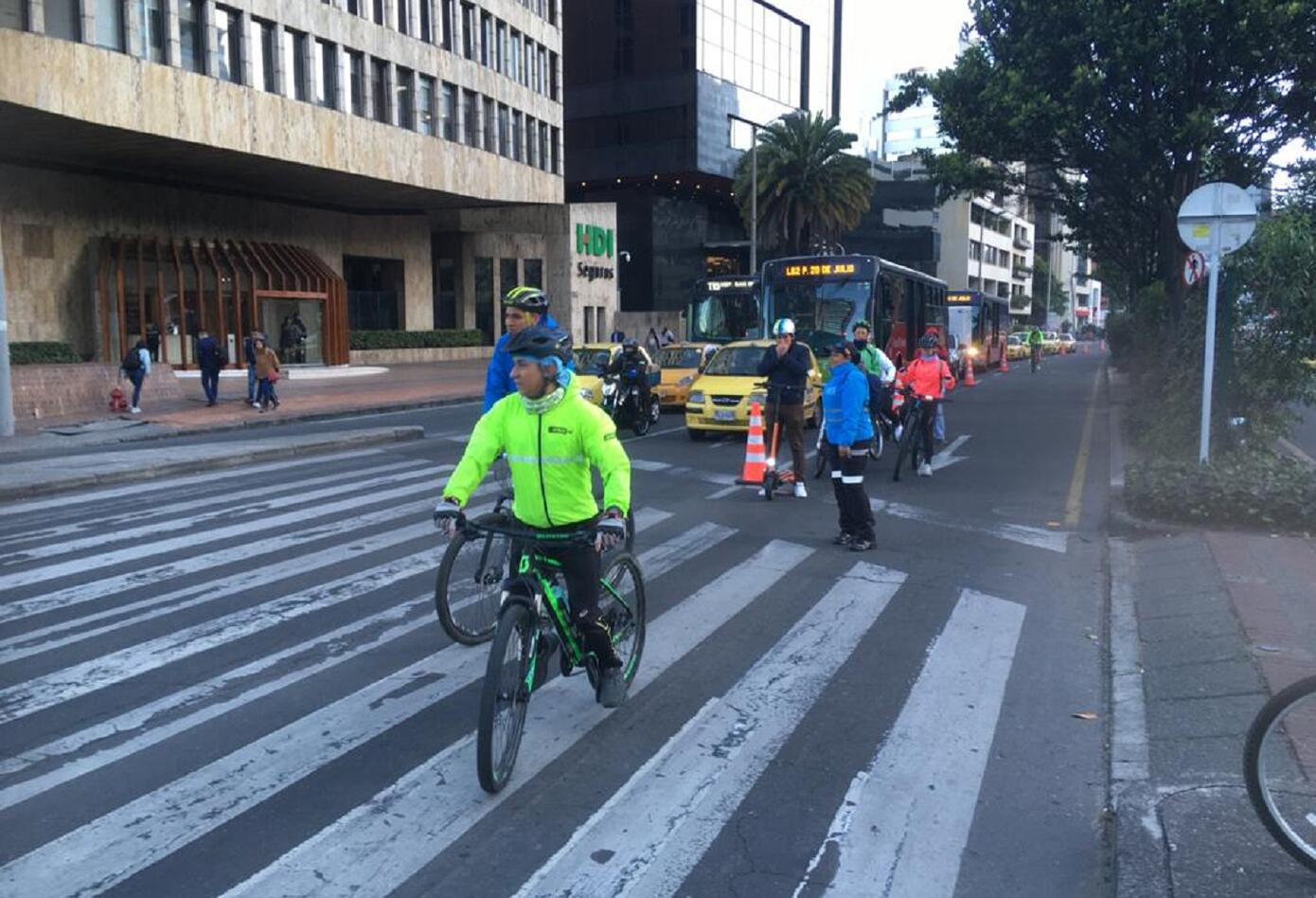 Día sin carro y sin moto en Bogotá