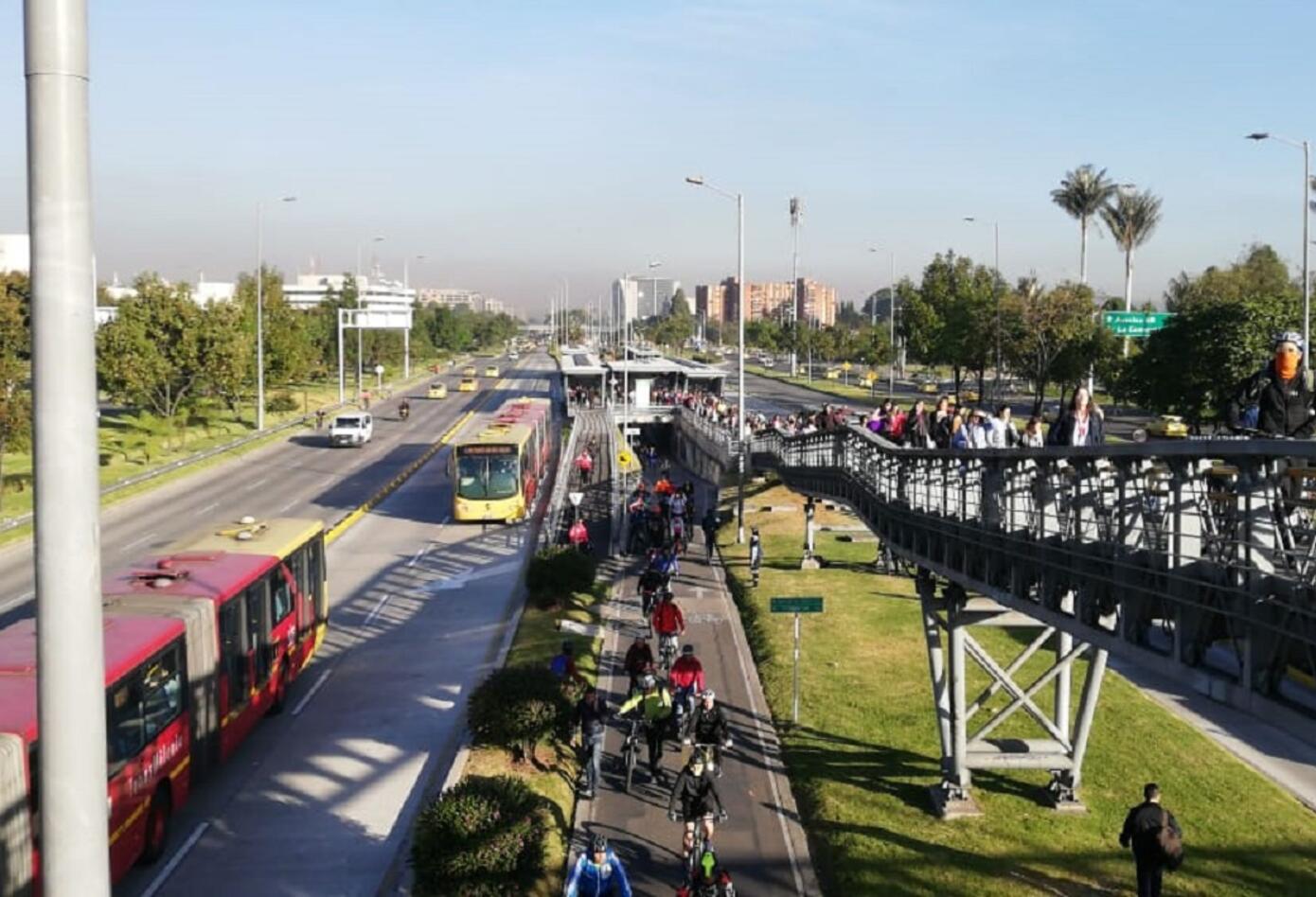 Día sin carro y sin moto en Bogotá