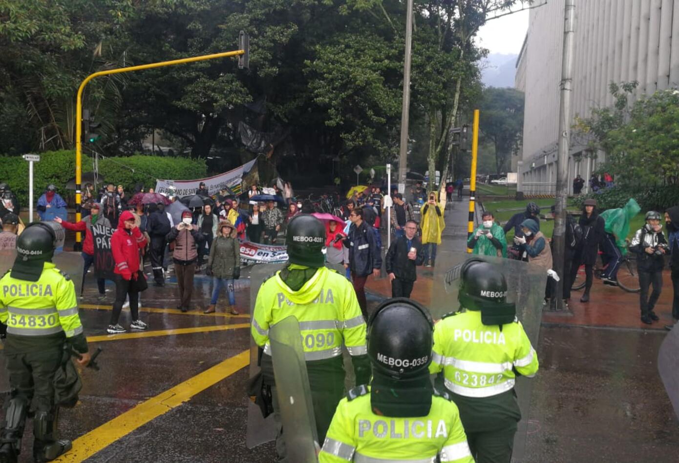 Protestas en la carrera 13