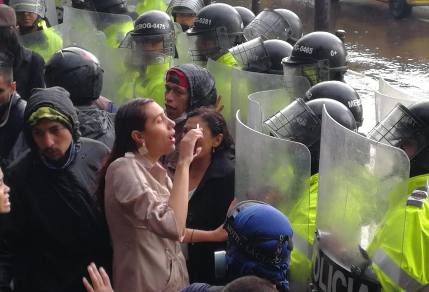 Protestas en la carrera 13