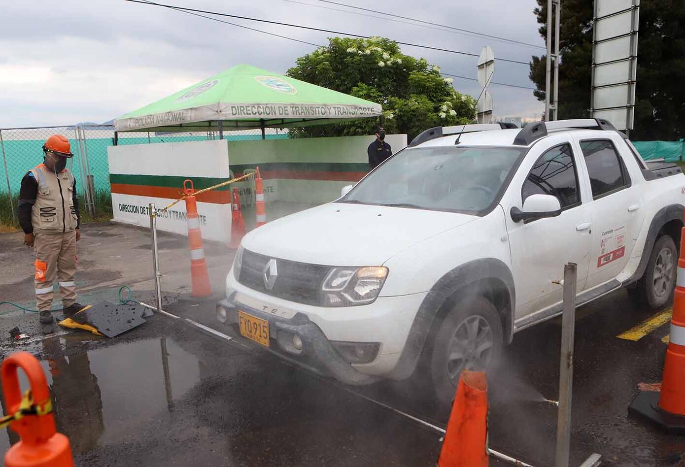 Desinfección de carros