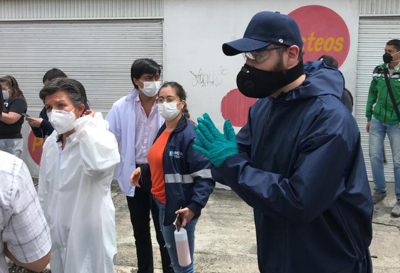 La alcaldesa estuvo con las autoridades locales de Antonio Nariño, dando pautas de autocuidado