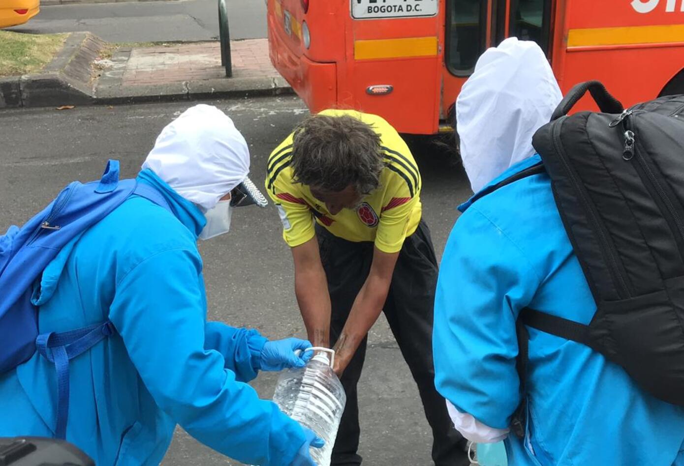 Habitantes de calle de Antonio Nariño fueron atendidos, en plena pandemia