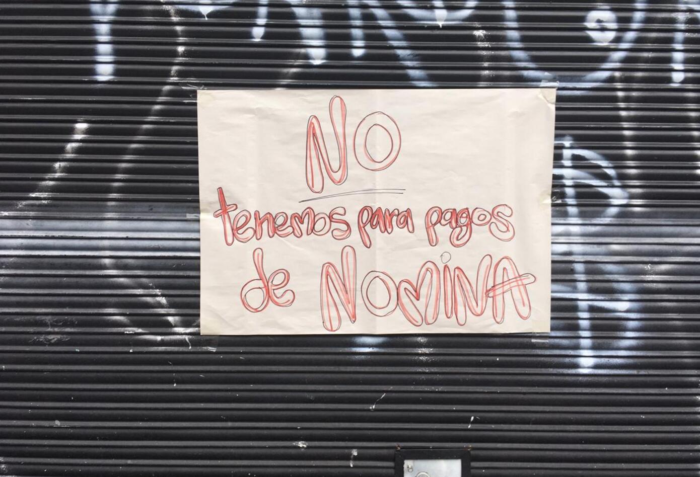 Comerciantes del centro de Bogotá.