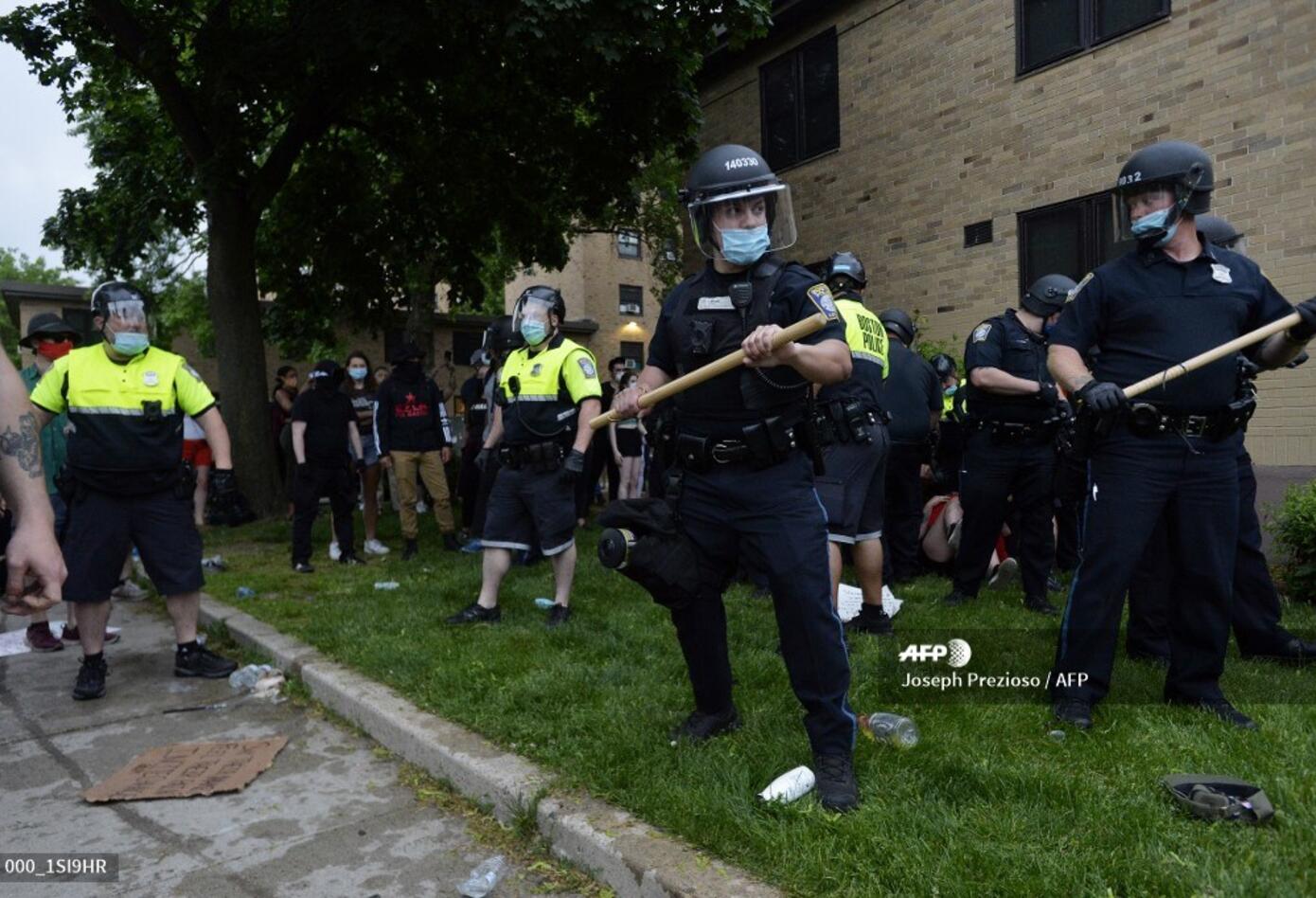 Protestas en Boston por la muerte de George Floyd