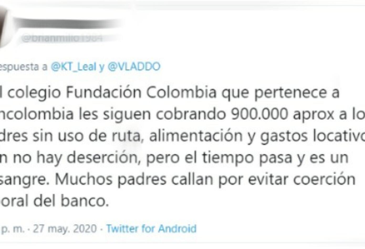 Denuncias de Padres de Familia a través de Twitter