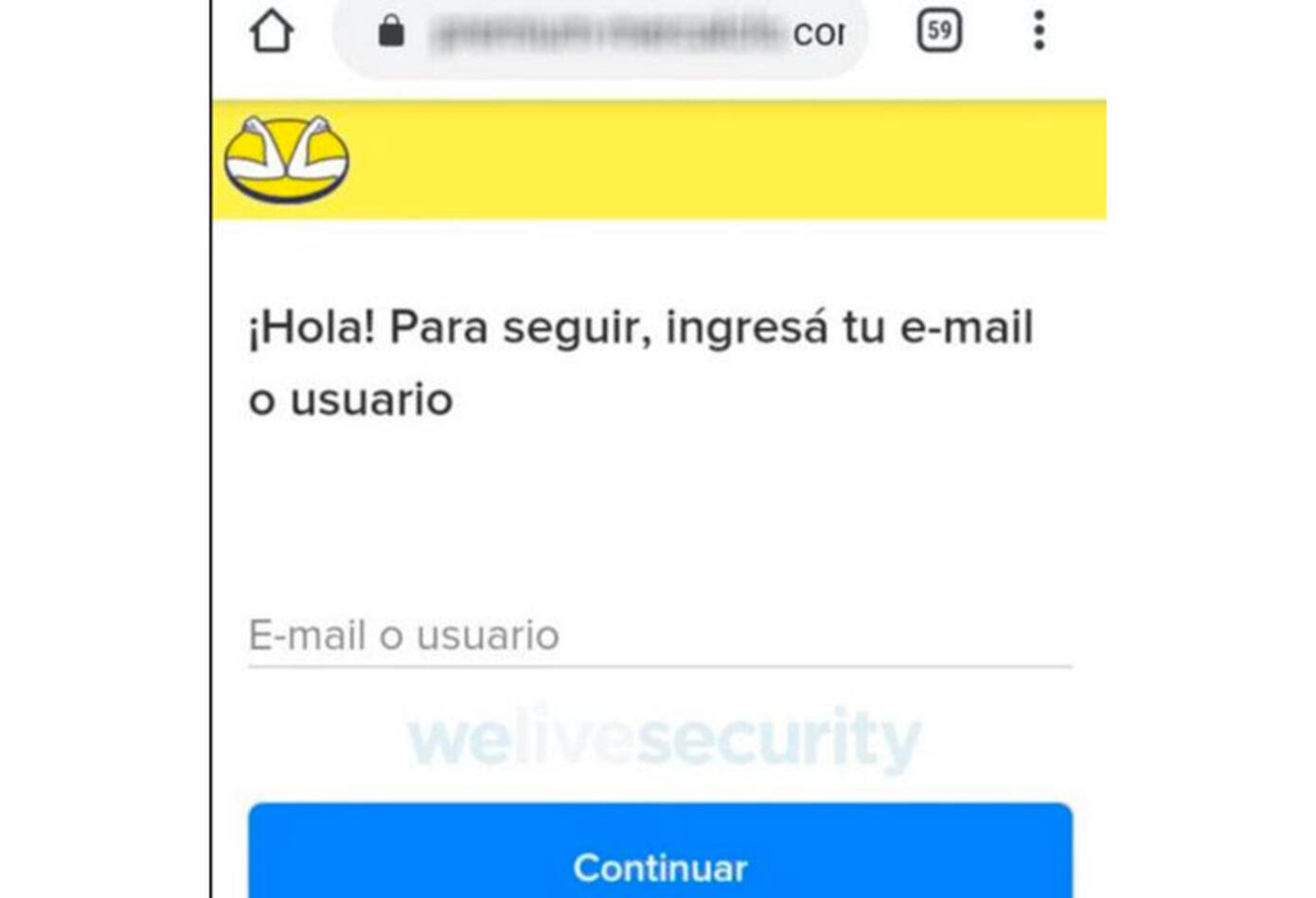 Estafa usa un portal falso de Mercado Libre