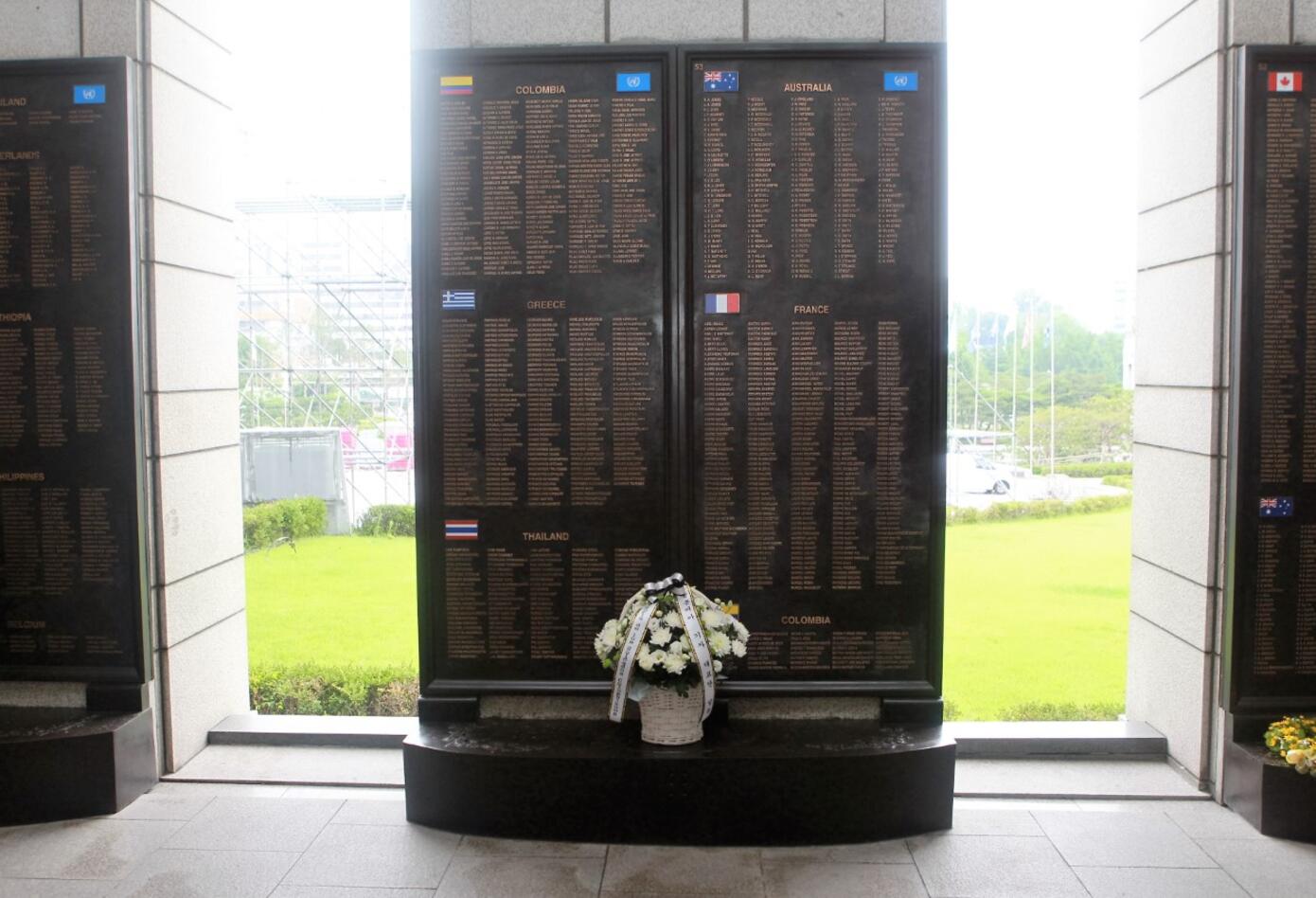 Monumento a los soldados que participaron en la guerra en Corea.