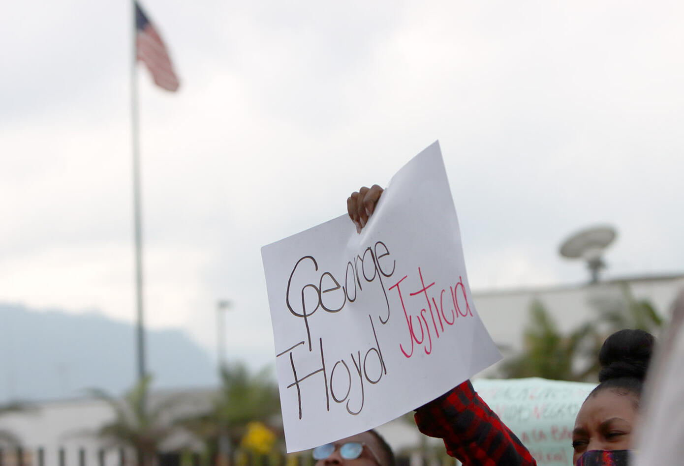 Protestas frente a embajada de Estados Unidos / Muerte de George Floyd por racismo
