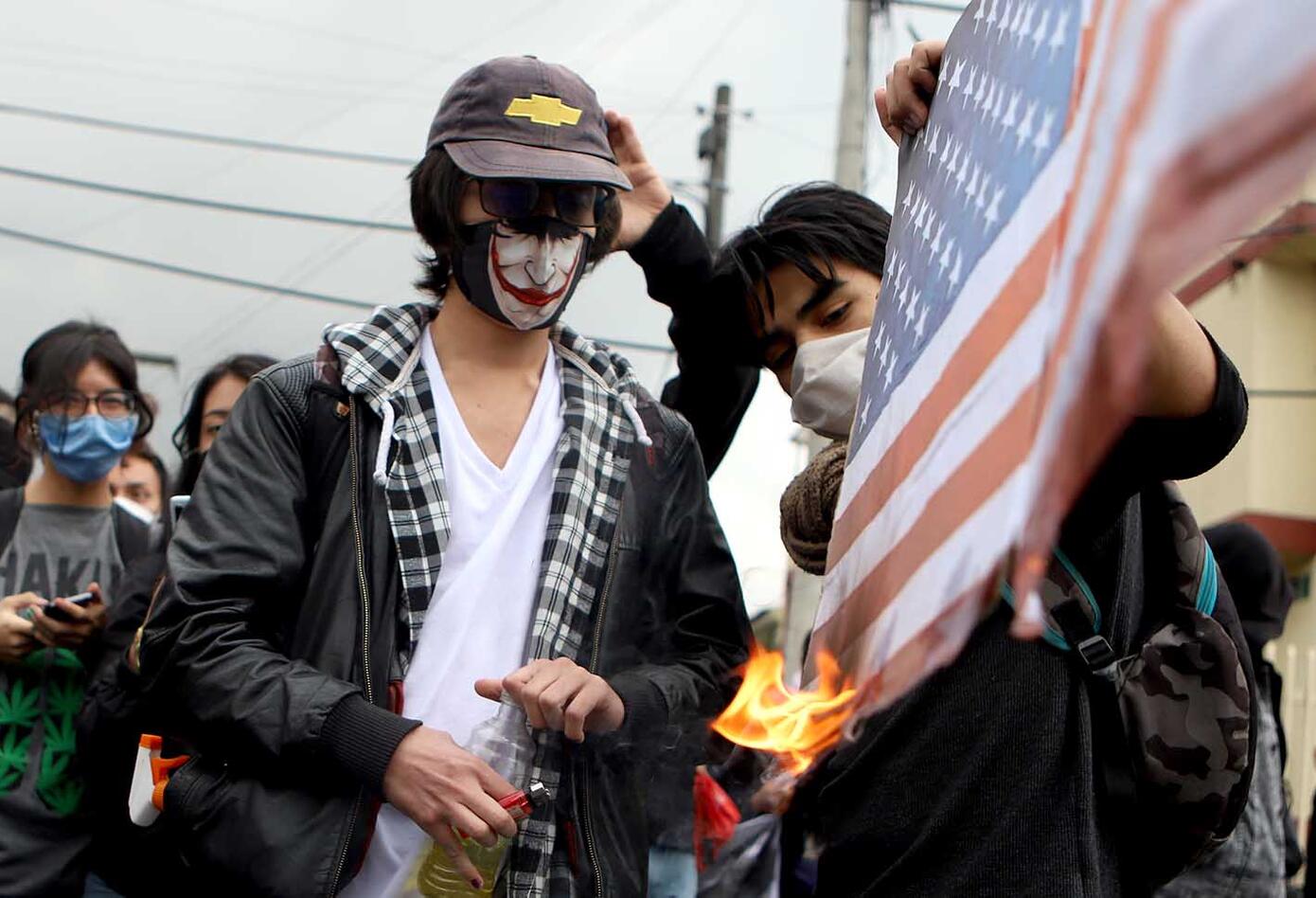 Protestas frente a embajada de Estados Unidos / Muerte de George Floyd por racismo