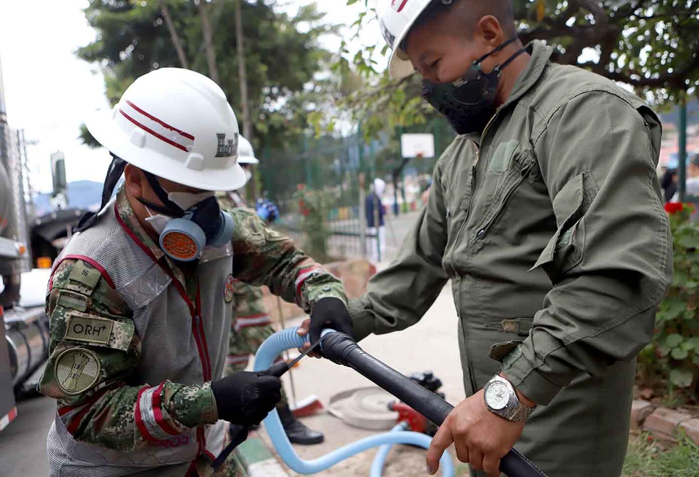 Desinfección en zonas de cuidado especial / Coronavirus en Bogotá