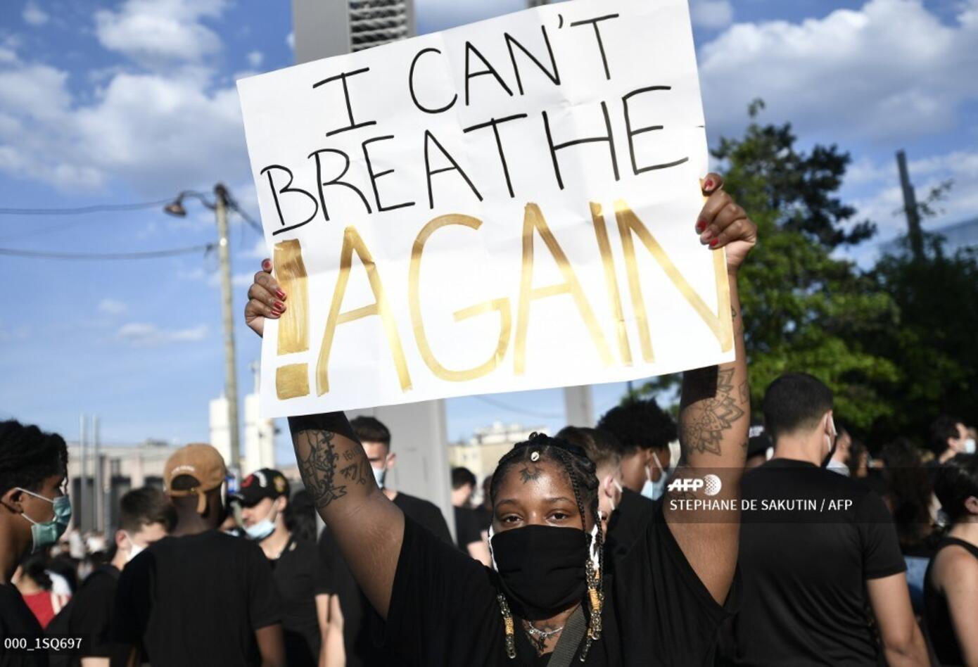 Protestas en París 2 de junio de 2020