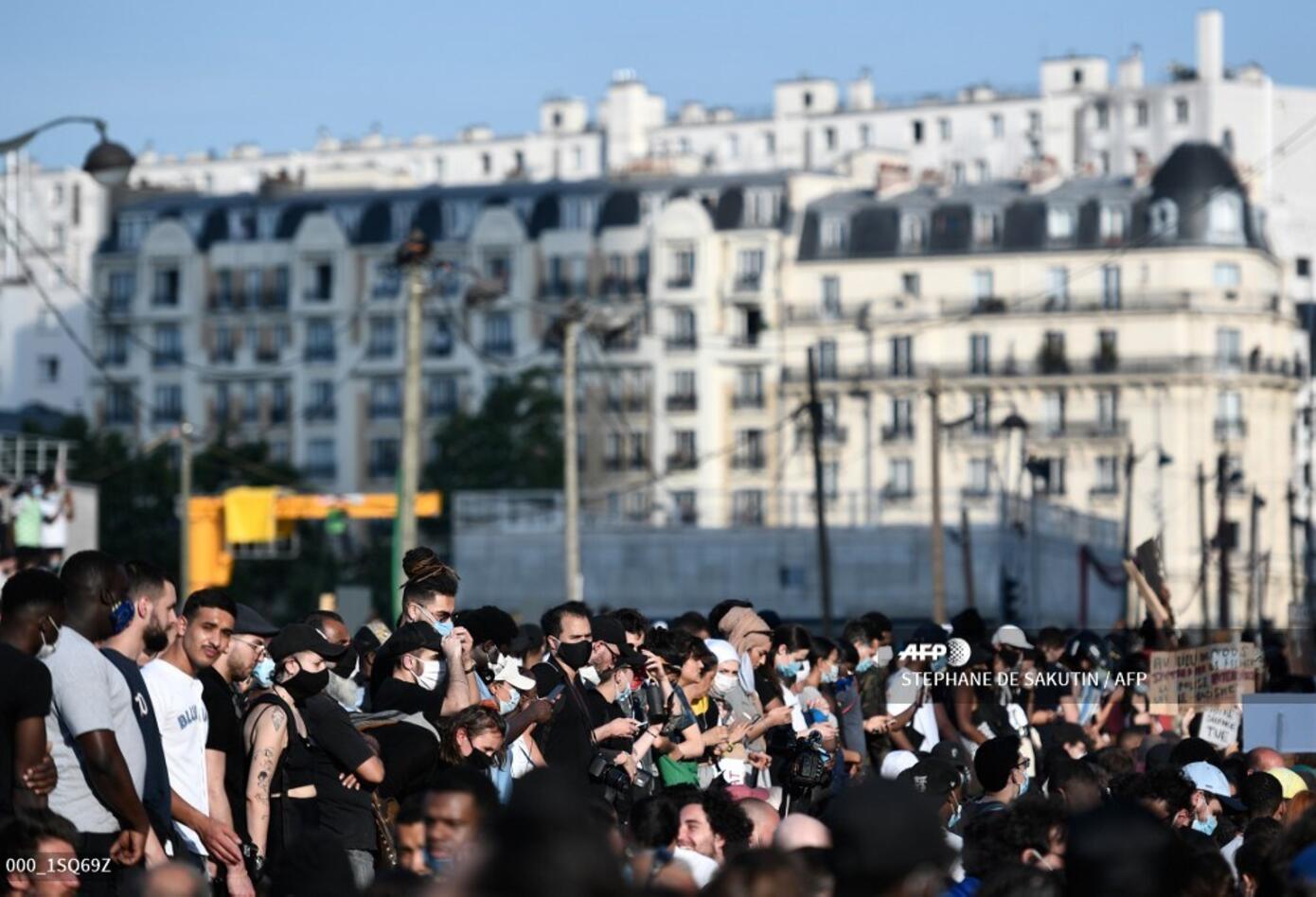 Protestas en París 2 de junio de 2020