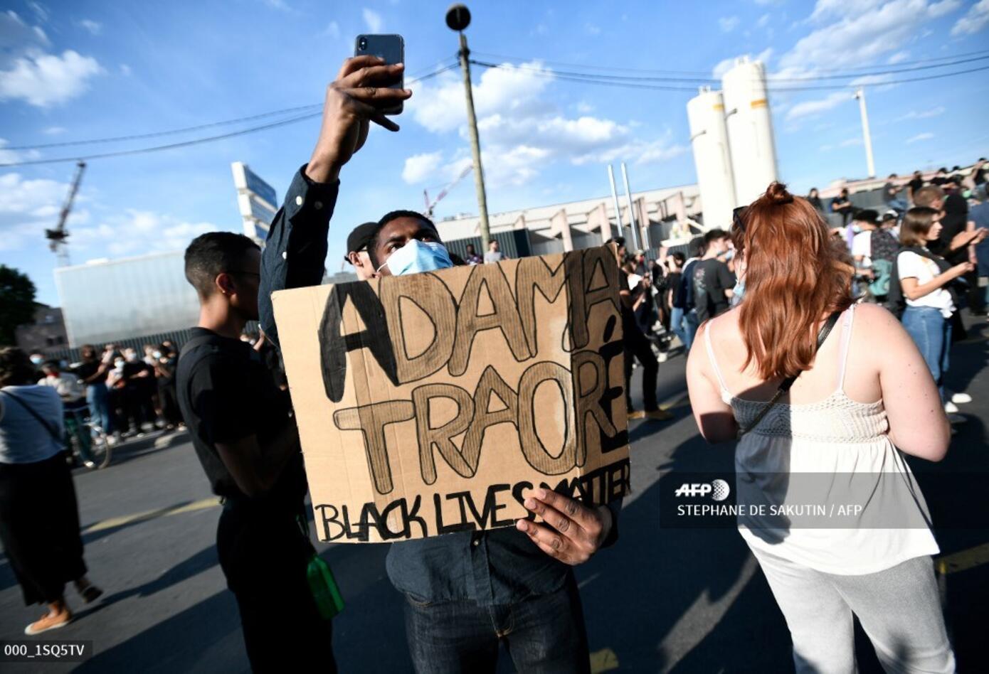 Protestas en París 2 de junio de 2020