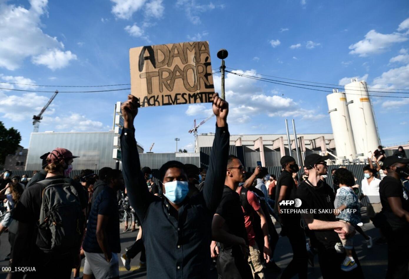 Protestas en París 2 de junio de 2020