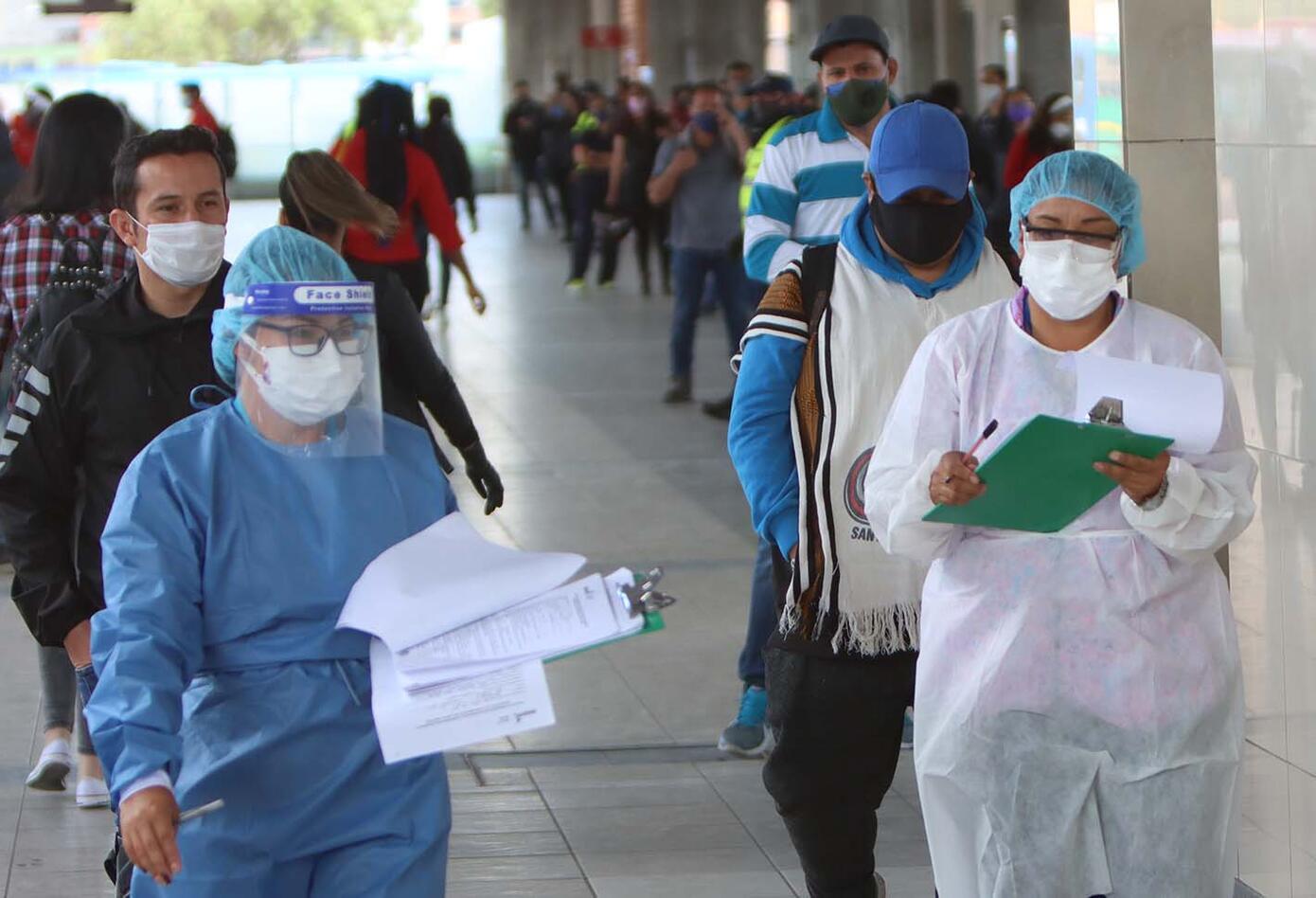Coronavirus en Colombia – Toma de pruebas en Transmilenio