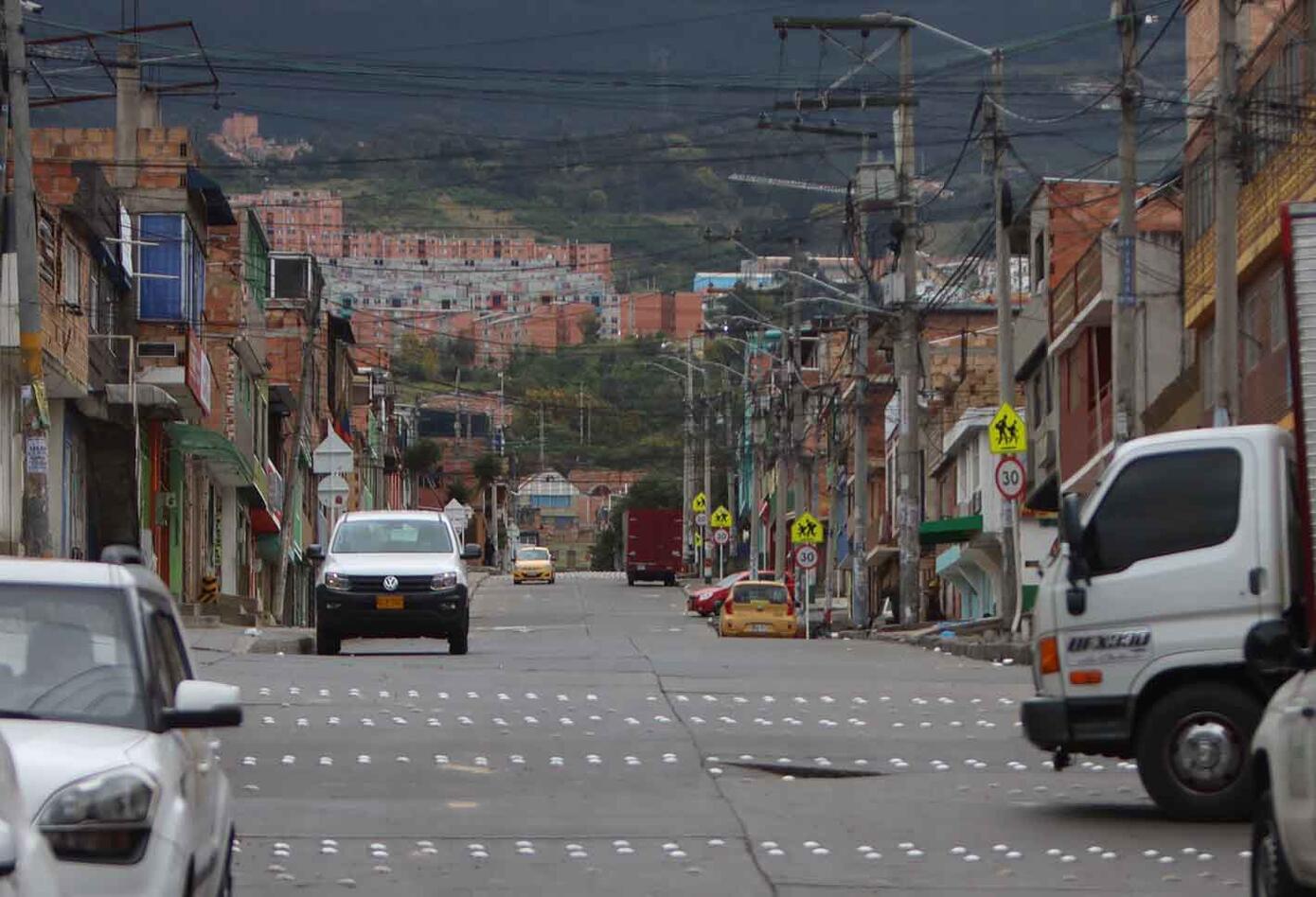Cuarentena sectorizada en Bogotá / Desinfección de calles en Usme / Coronavirus en Bogotá