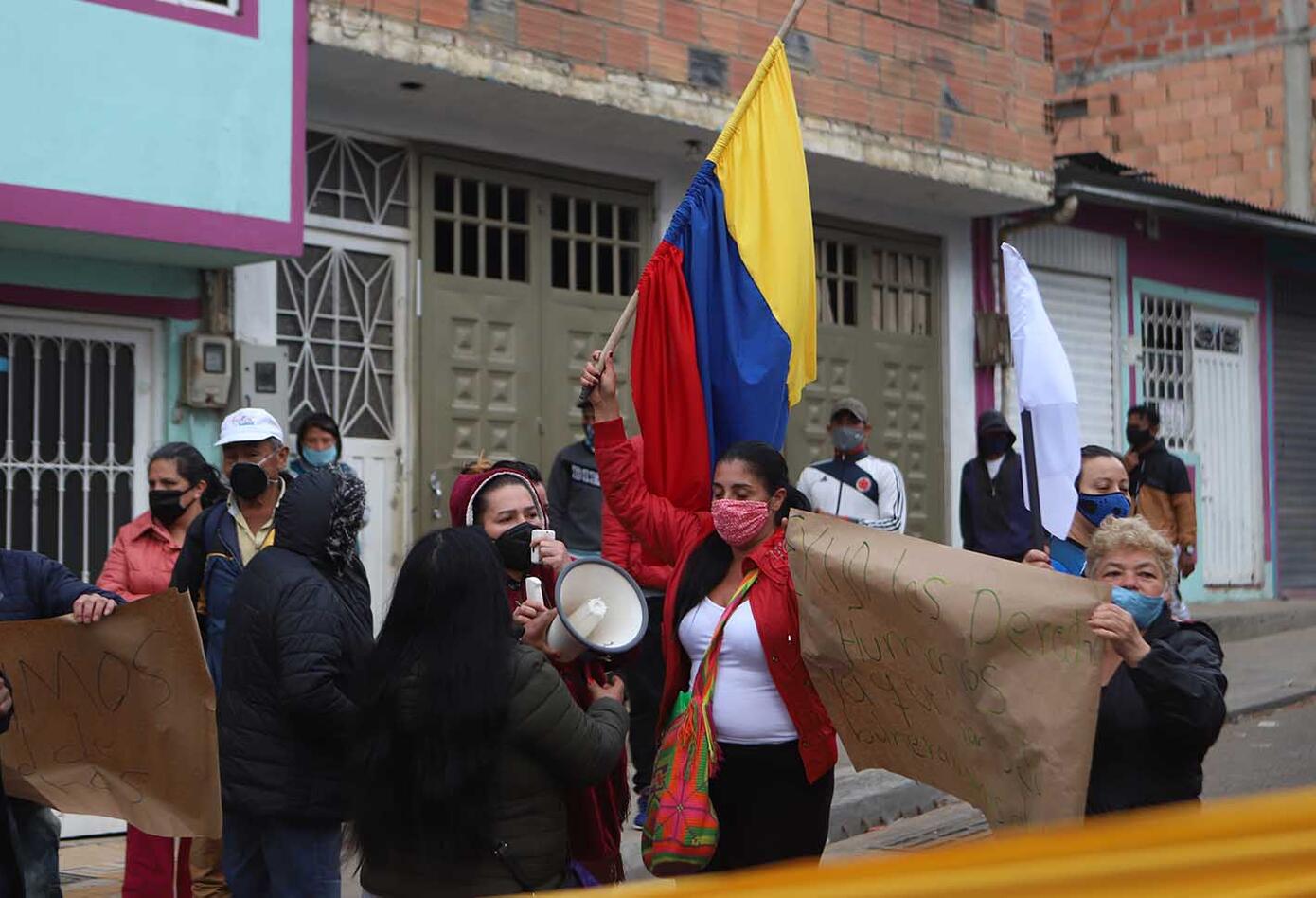Protestas en Ciudad Bolívar por falta de ayudas
