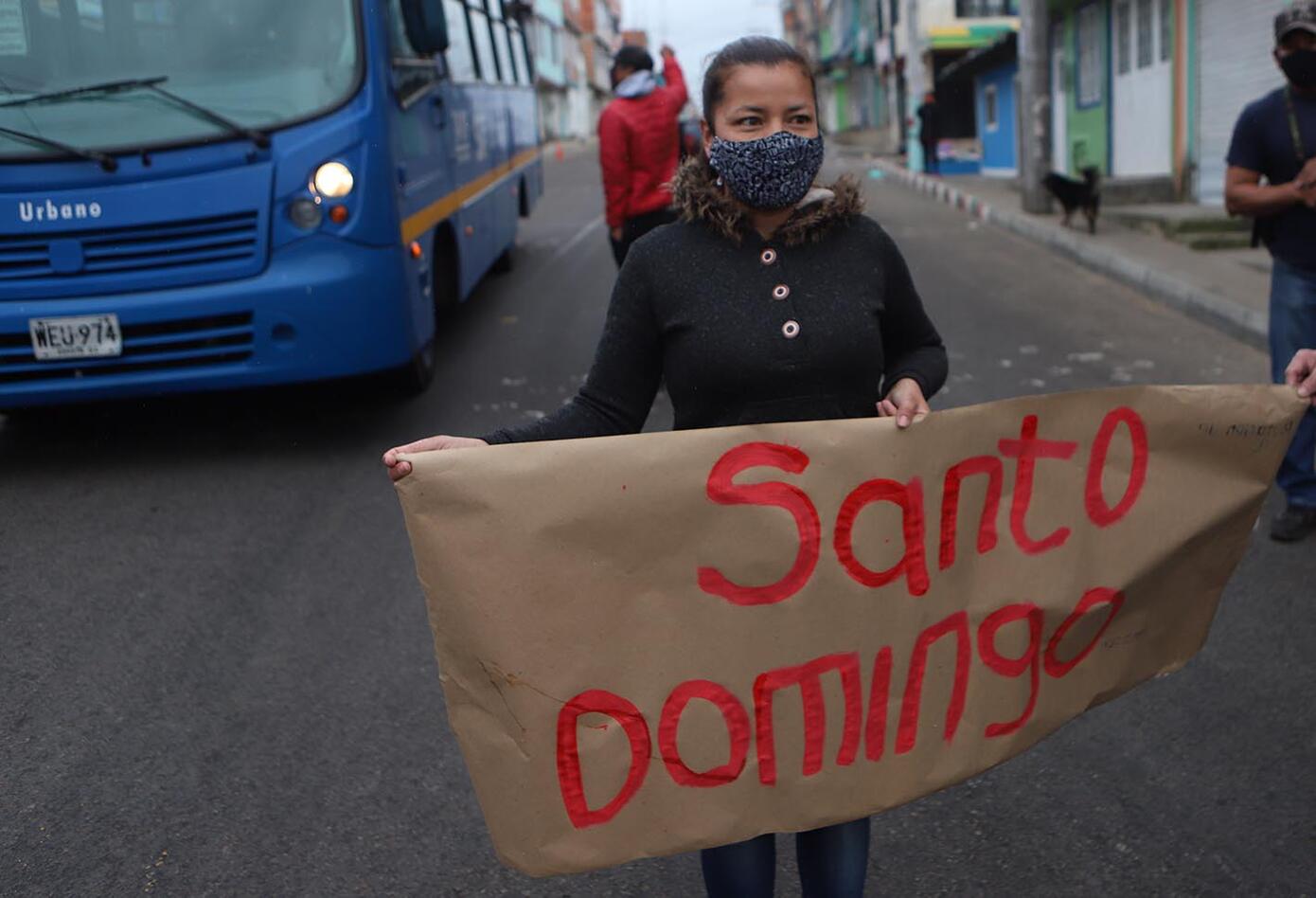 Protestas en Ciudad Bolívar por falta de ayudas