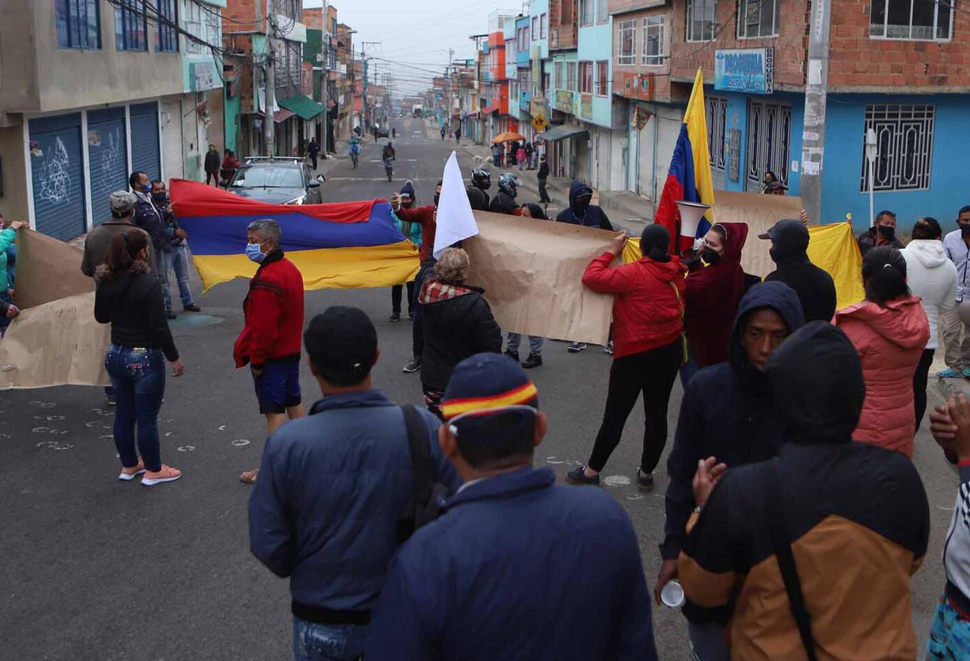 Protestas en Ciudad Bolívar por falta de ayudas