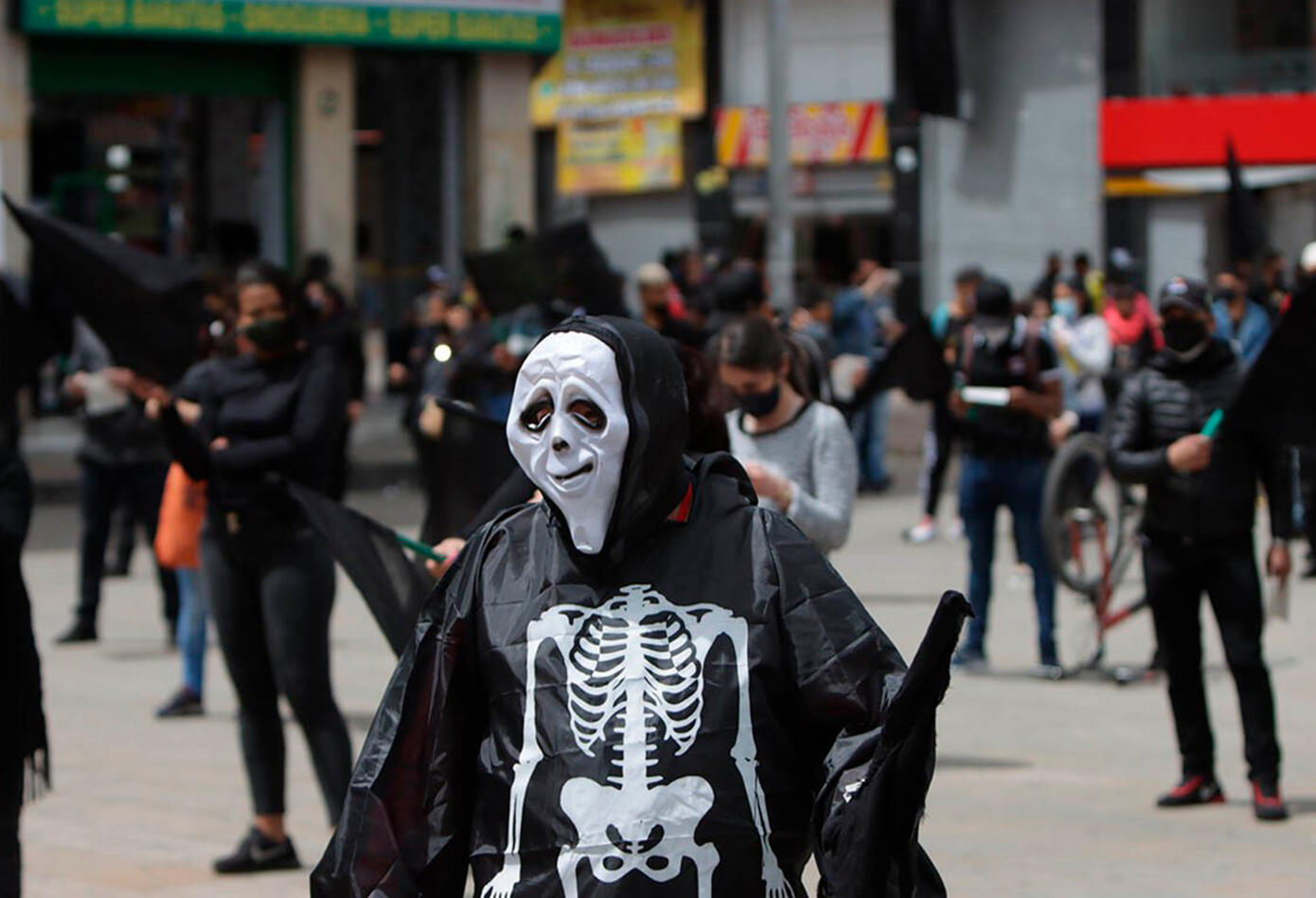 Comerciantes de San Victorino adelantan protesta