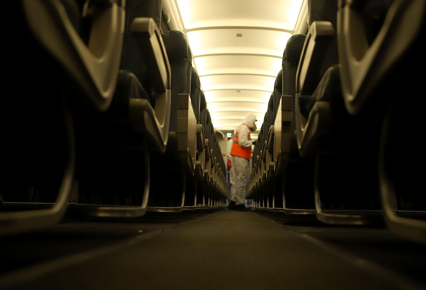 Desinfección de avión Desinfección de avión