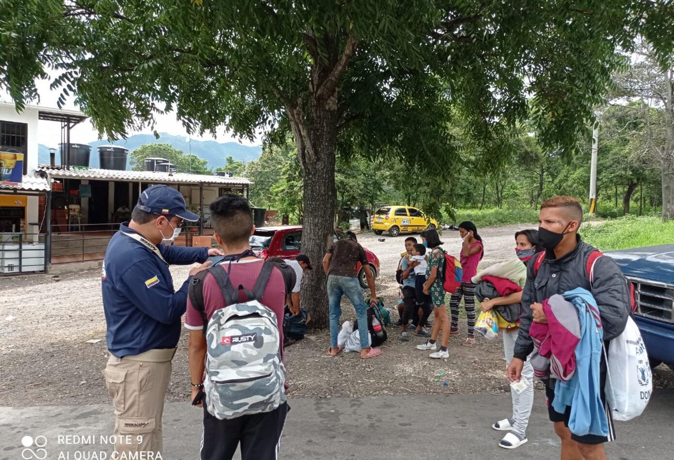 Migrantes venezolanos en Cúcuta.