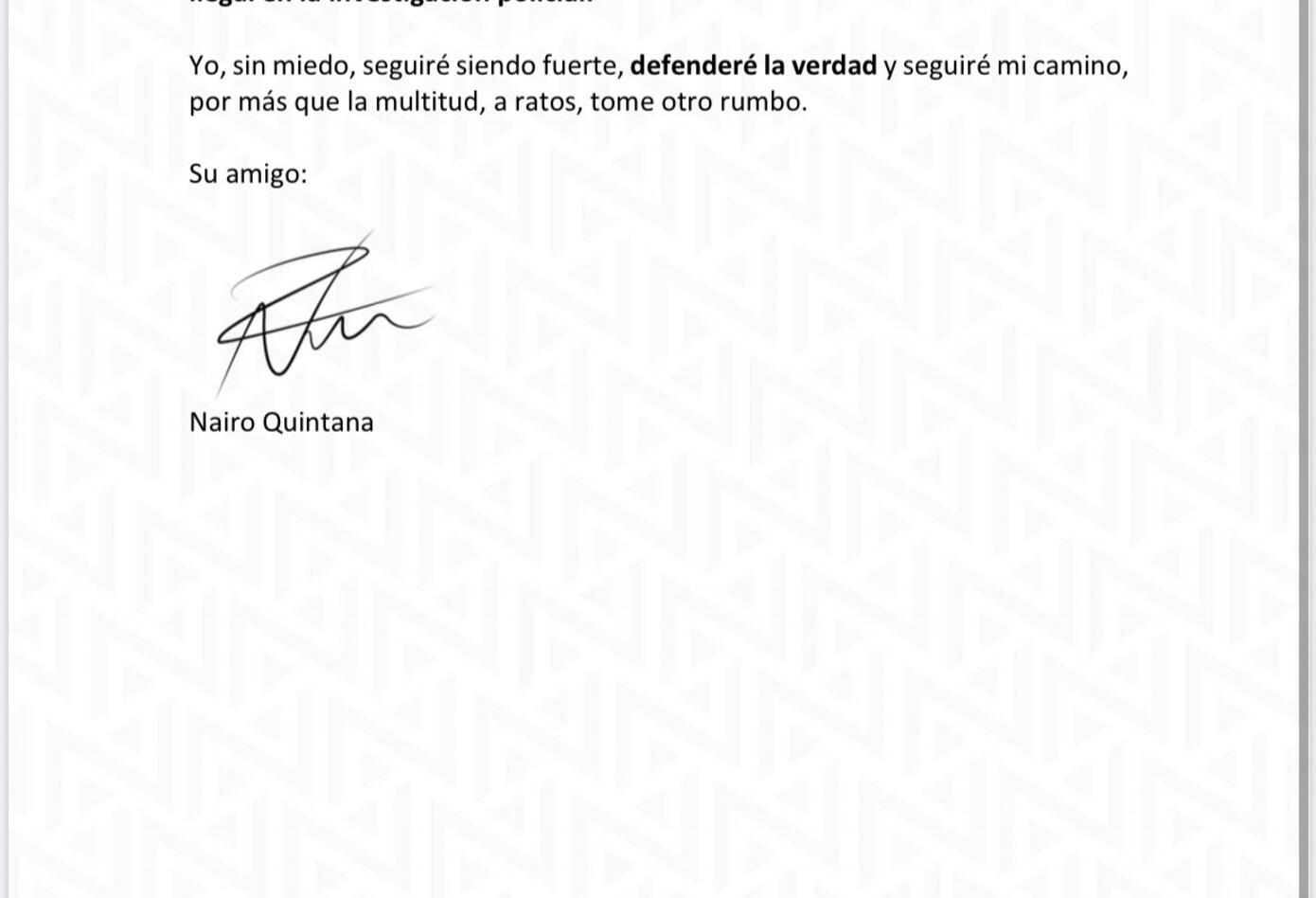 Comunicado Nairo Quintana