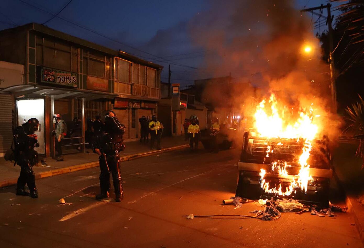 Protestas en Villa Luz, 10 de septiembre de 2020