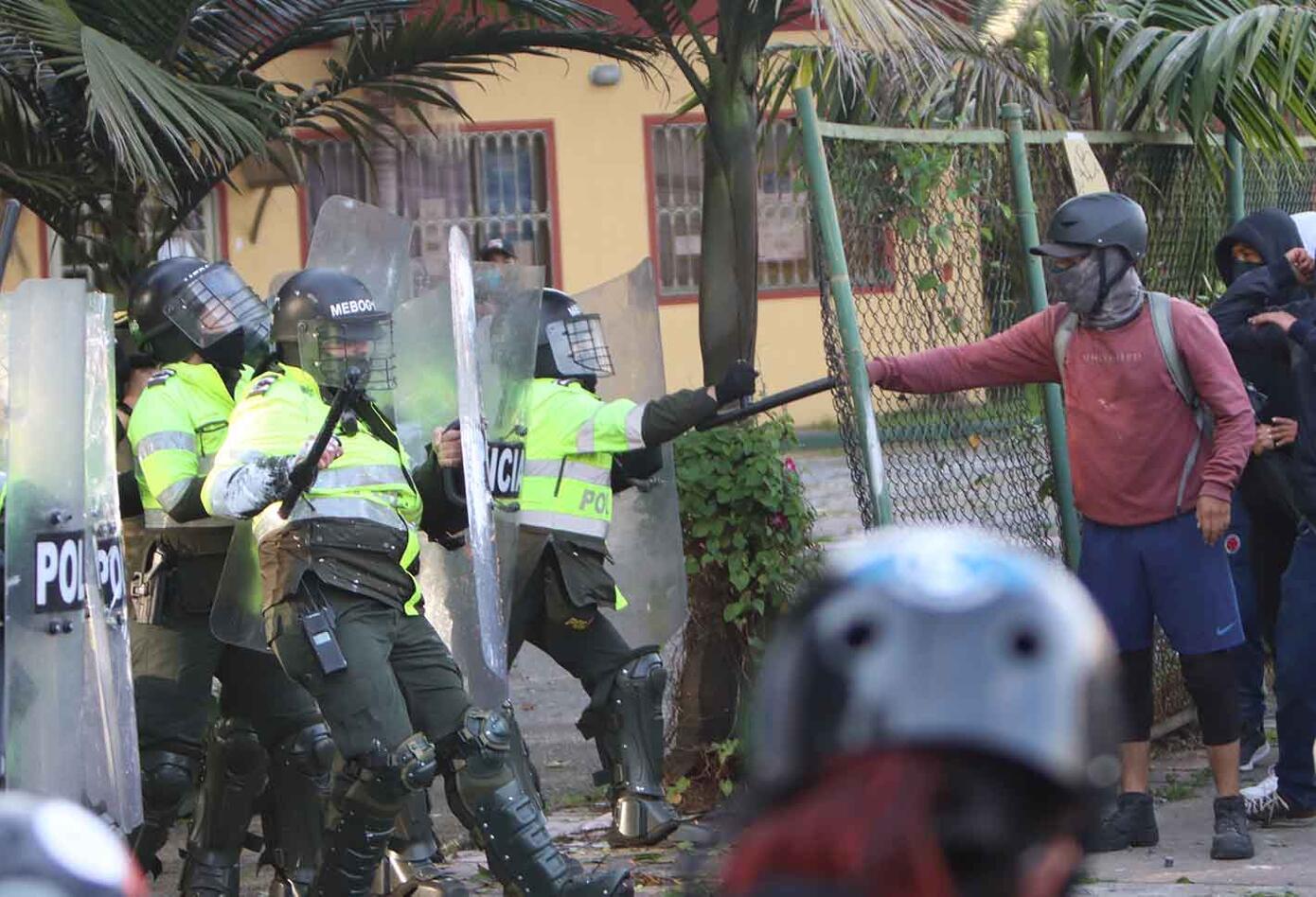 Protestas en Villa Luz por la muerte de Javier Ordóñez