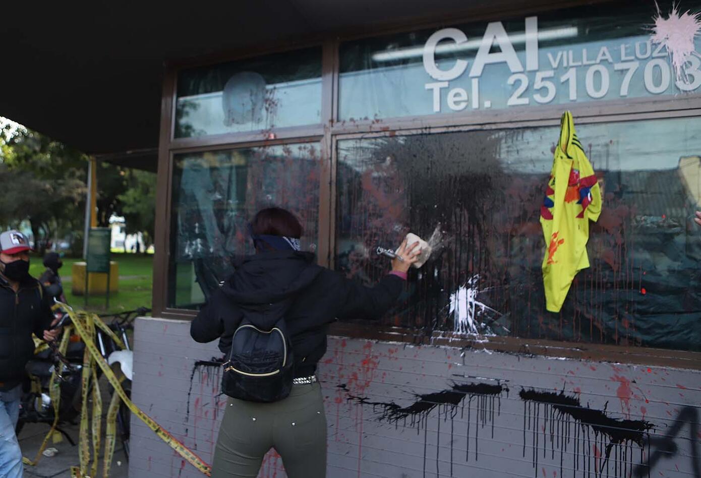 Protestas en Villa Luz por la muerte de Javier Ordóñez
