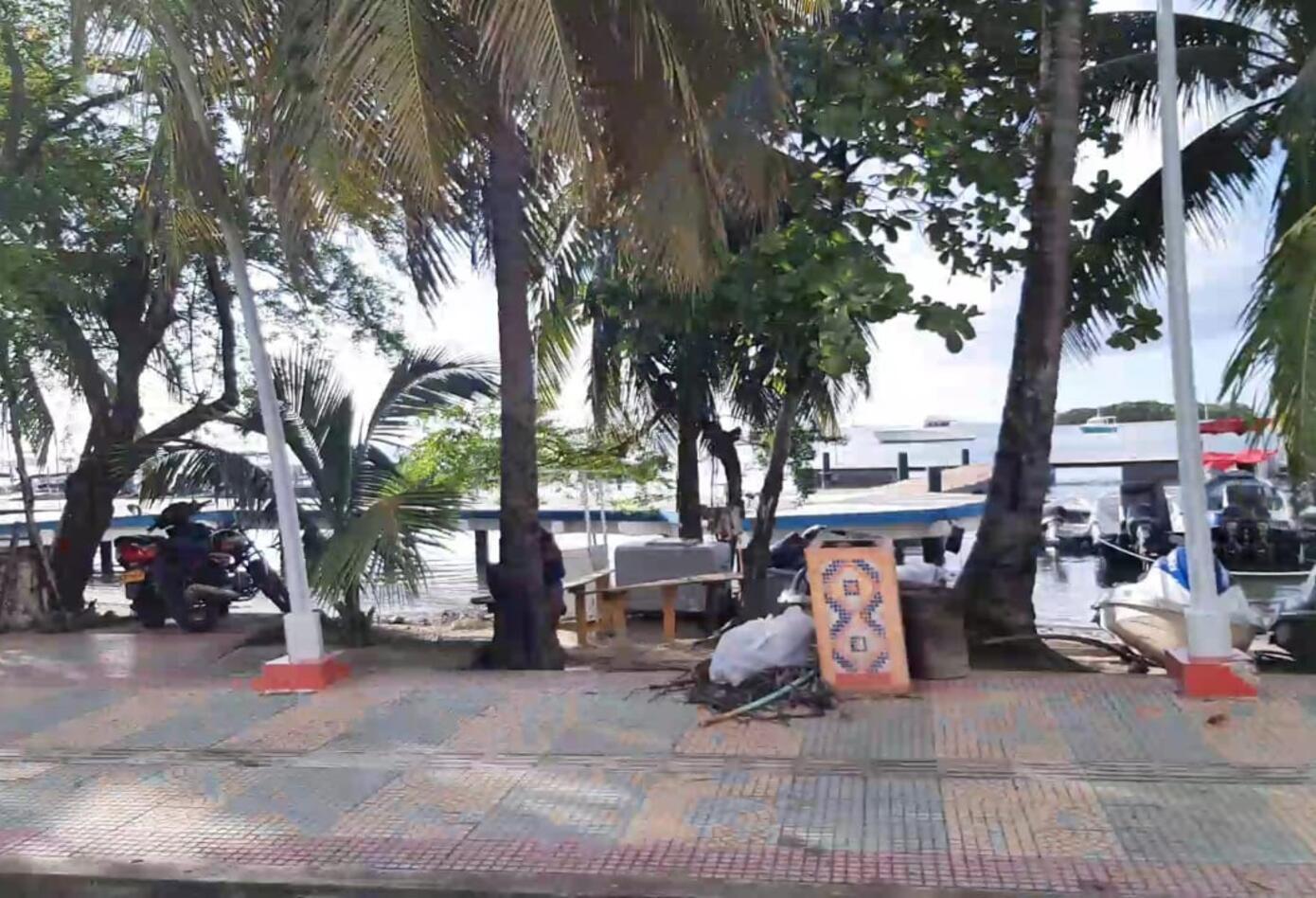 Imágenes de las calles de San Andrés, solas