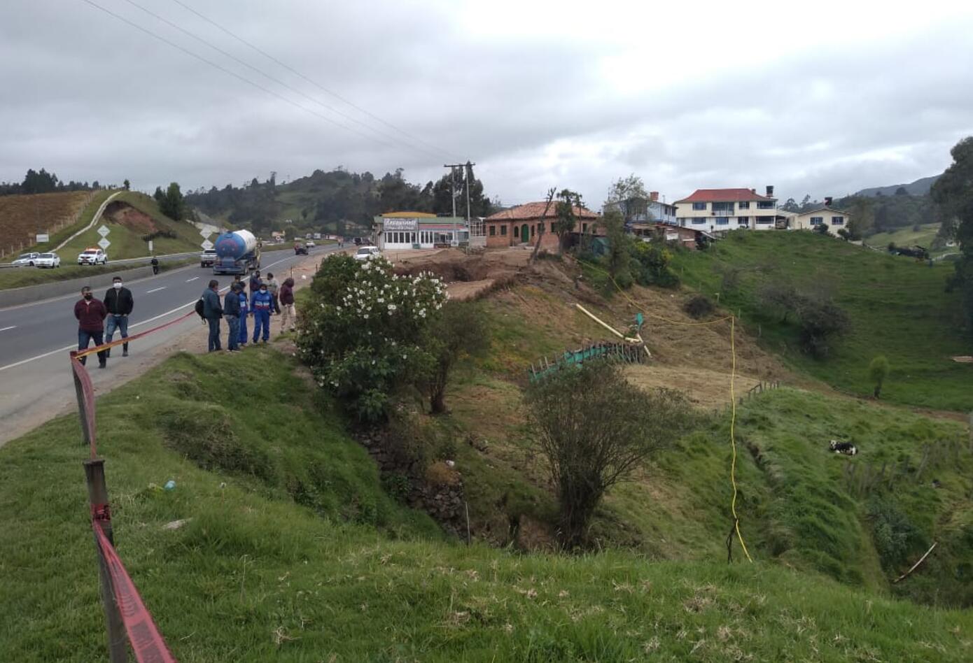Derrumbe en Ventaquemada