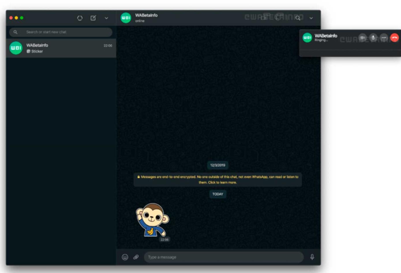 Llamadas llegan a WhatsApp web
