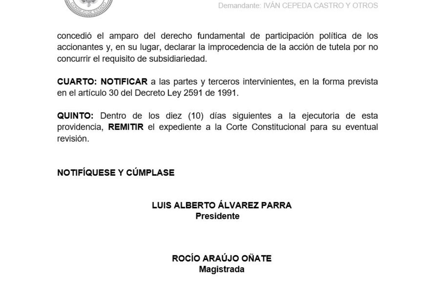 CONSEJO DE ESTADO