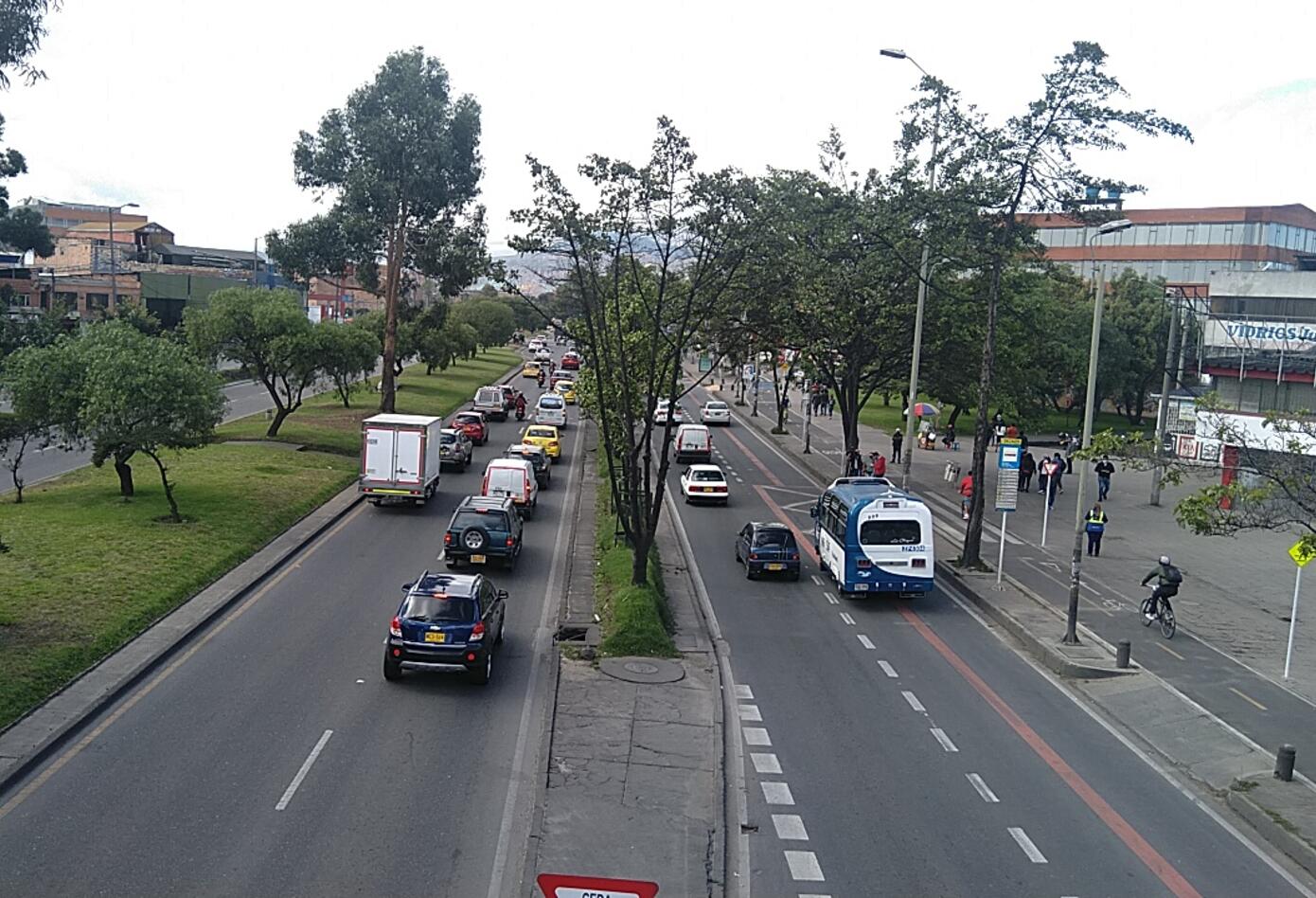 Carriles preferenciales en Bogotá