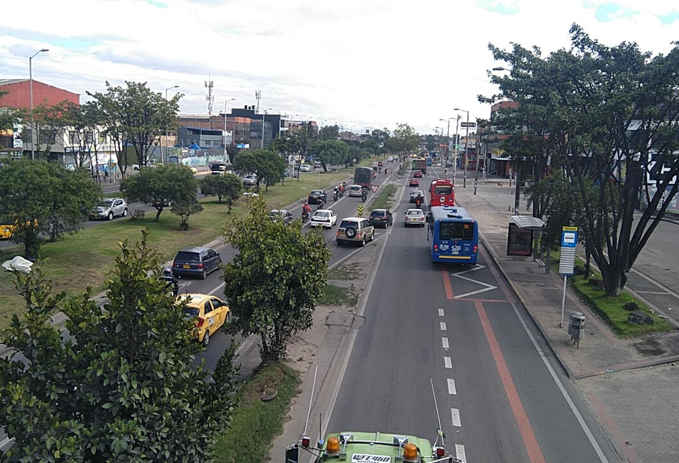 Carriles preferenciales en Bogotá
