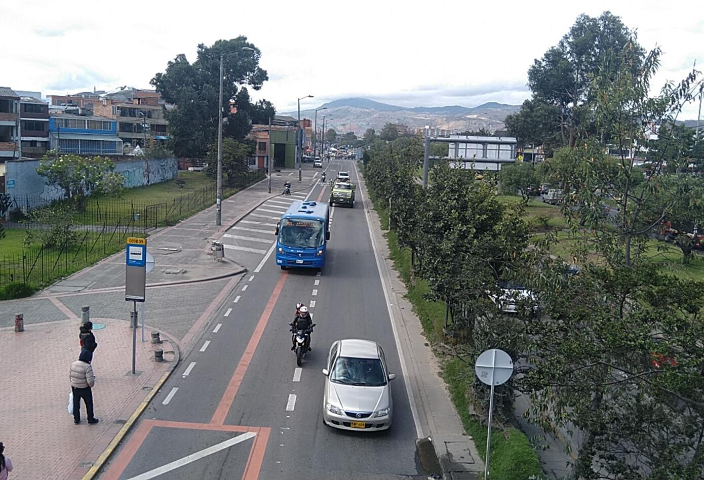Carriles preferenciales en Bogotá