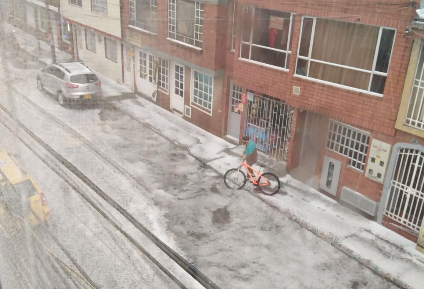 Granizada en Bogotá